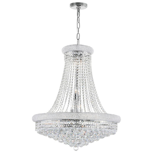 Empire 18 Light Down Chandelier With Chrome Finish | 8001P28C