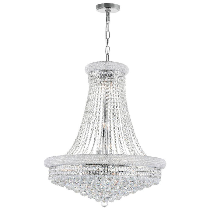 Empire 18 Light Down Chandelier With Chrome Finish | 8001P28C