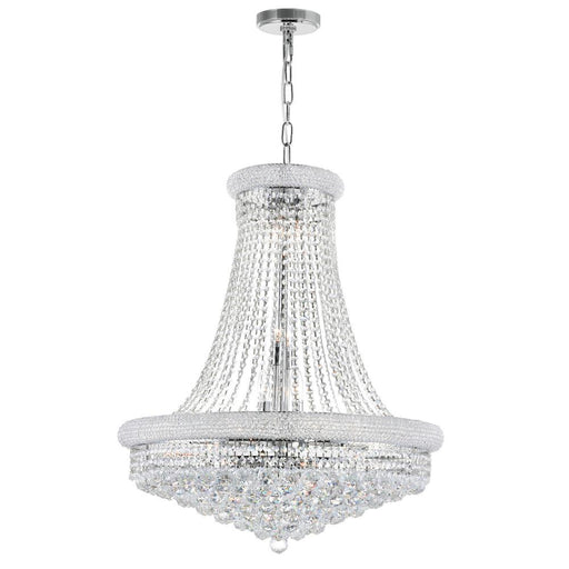 CWI Lighting Empire 18 Light Down Chandelier With Chrome Finish