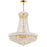 CWI Lighting Empire 18 Light Down Chandelier With Gold Finish