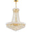 Empire 18 Light Down Chandelier With Gold Finish | 8001P28G