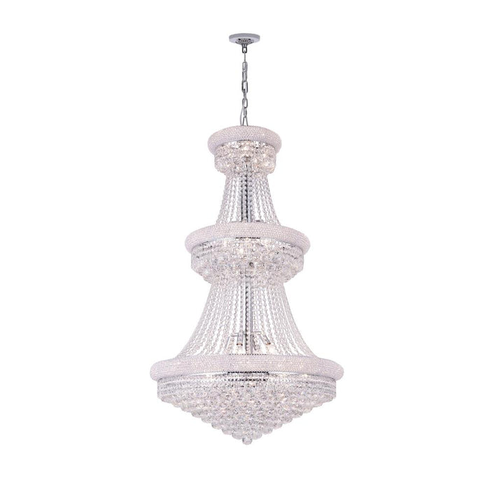 Empire 32 Light Down Chandelier With Chrome Finish | 8001P30C