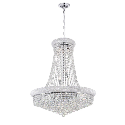 CWI Lighting Empire 19 Light Down Chandelier With Chrome Finish