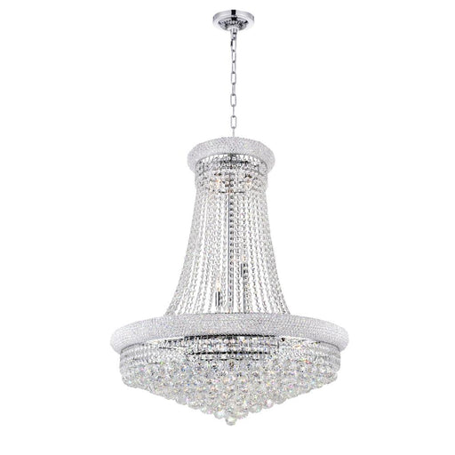 Empire 19 Light Down Chandelier With Chrome Finish | 8001P32C