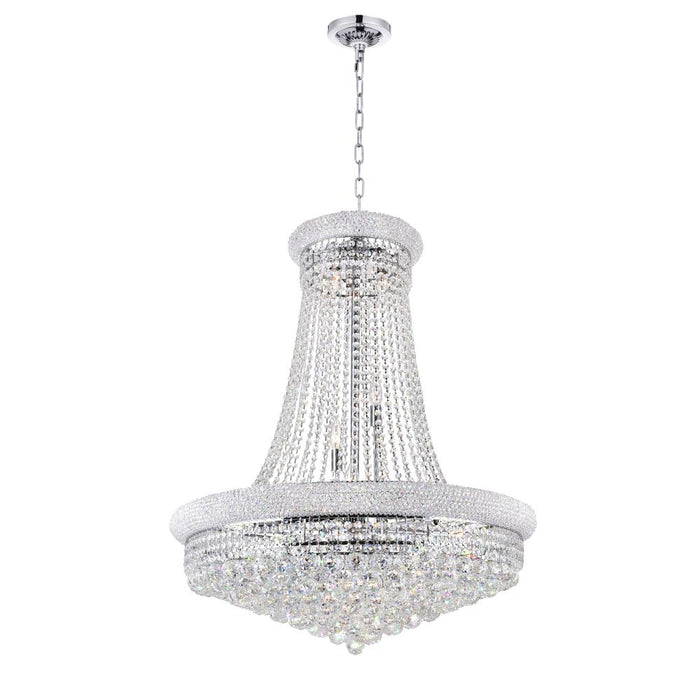Empire 19 Light Down Chandelier With Chrome Finish | 8001P32C