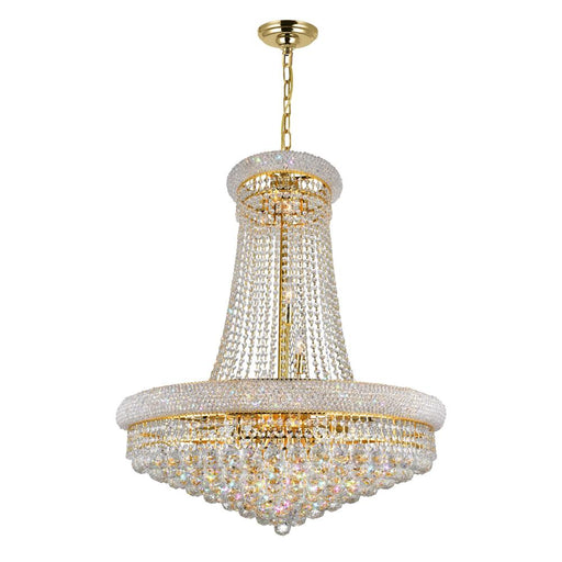 CWI Lighting Empire 19 Light Down Chandelier With Gold Finish