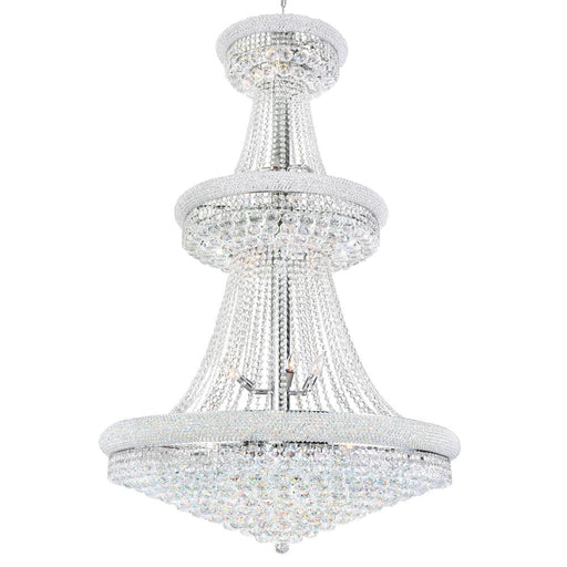 CWI Lighting Empire 34 Light Down Chandelier With Chrome Finish