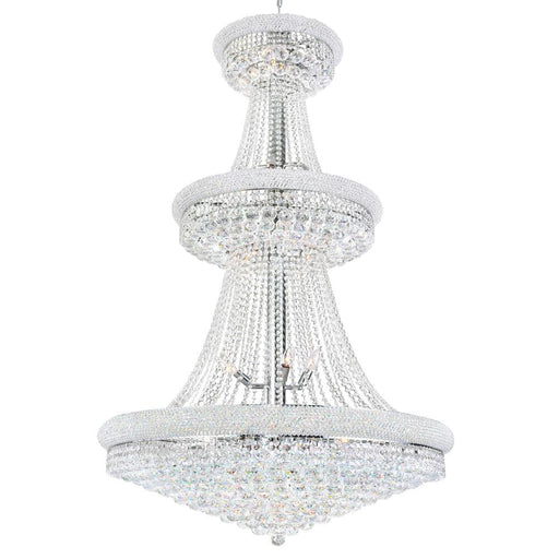 Empire 34 Light Down Chandelier With Chrome Finish | 8001P36C