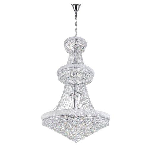 Empire 38 Light Down Chandelier With Chrome Finish | 8001P42C
