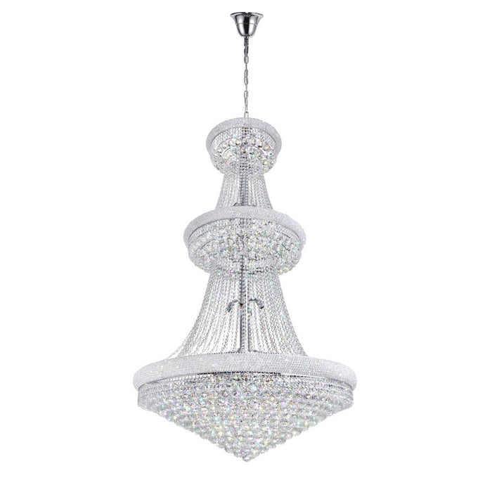 Empire 38 Light Down Chandelier With Chrome Finish | 8001P42C