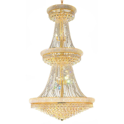 CWI Lighting Empire 38 Light Down Chandelier With Gold Finish
