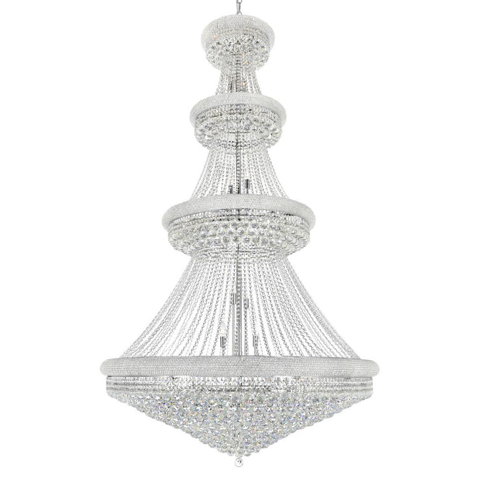 CWI Lighting Empire 42 Light Down Chandelier With Chrome Finish