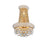 Empire 3 Light Wall Sconce With Gold Finish | 8001W12G-B