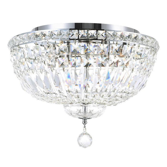Stefania 5 Light Bowl Flush Mount With Chrome Finish | 8003C16C