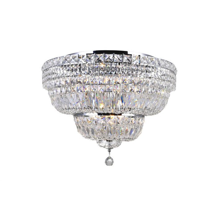 Stefania 9 Light Bowl Flush Mount With Chrome Finish | 8003C24C