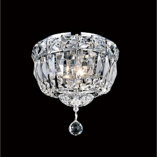 Stefania 2 Light Bowl Flush Mount With Chrome Finish | 8003C8C