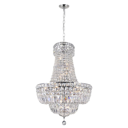 Stefania 13 Light Down Chandelier With Chrome Finish | 8003P22C