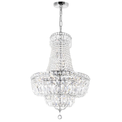 CWI Lighting Stefania 17 Light Down Chandelier With Chrome Finish
