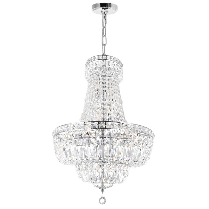 Stefania 17 Light Down Chandelier With Chrome Finish | 8003P30C