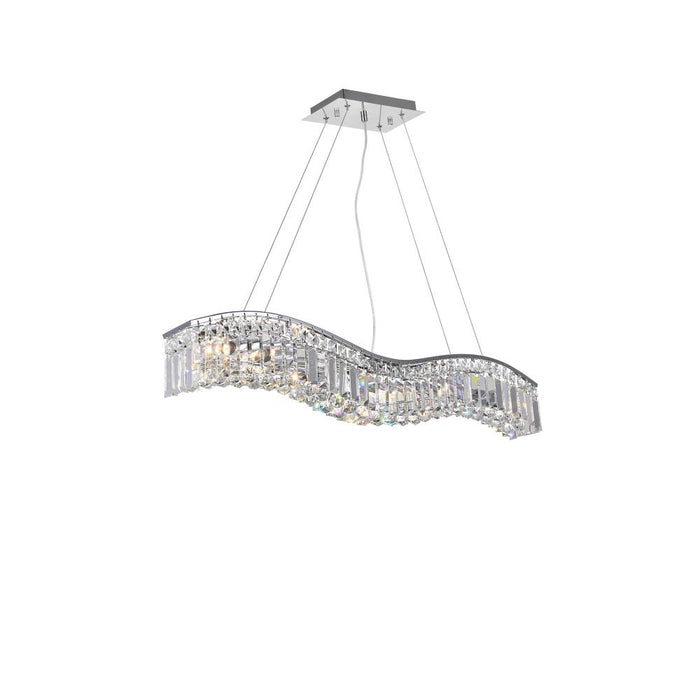 CWI Lighting Glamorous 7 Light Down Chandelier With Chrome Finish