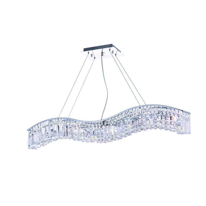 CWI Lighting Glamorous 7 Light Down Chandelier With Chrome Finish