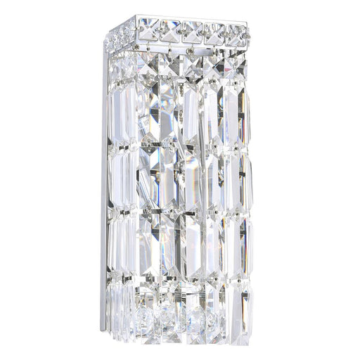 CWI Lighting Colosseum 2 Light Bathroom Sconce With Chrome Finish
