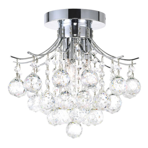 Princess 3 Light Flush Mount With Chrome Finish | 8012C12C