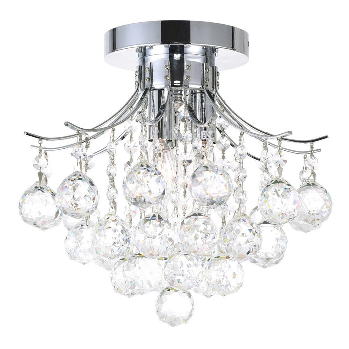 Princess 3 Light Flush Mount With Chrome Finish | 8012C12C