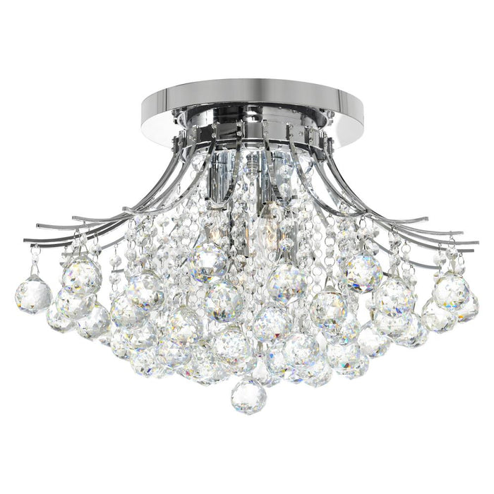 Princess 6 Light Flush Mount With Chrome Finish | 8012C20C