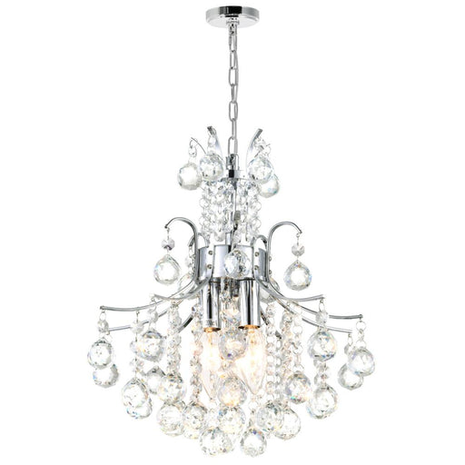 Princess 3 Light Mini Chandelier With Chrome Finish | 8012P12C