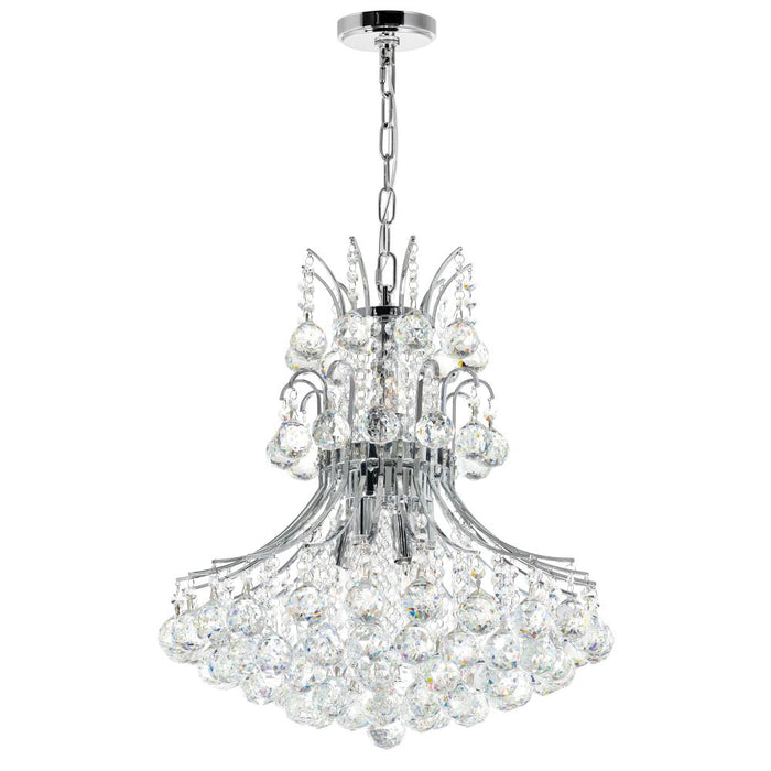 Princess 8 Light Down Chandelier With Chrome Finish | 8012P20C