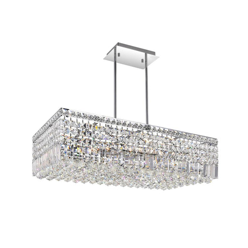 CWI Lighting Colosseum 10 Light Down Chandelier With Chrome Finish