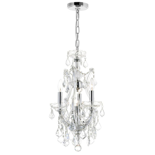Maria Theresa 4 Light Up Mini Chandelier With Chrome Finish | 8311P12C-3