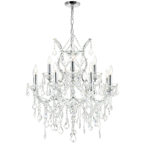 CWI Lighting Maria Theresa 13 Light Up Chandelier With Chrome Finish