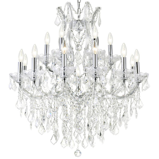CWI Lighting Maria Theresa 19 Light Up Chandelier With Chrome Finish
