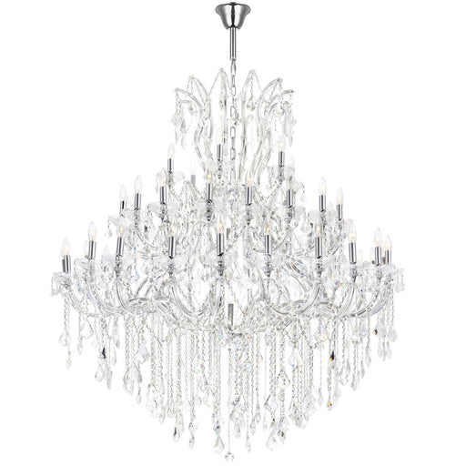 Maria Theresa 49 Light Up Chandelier With Chrome Finish | 8318P60C-49 (Clear)-A