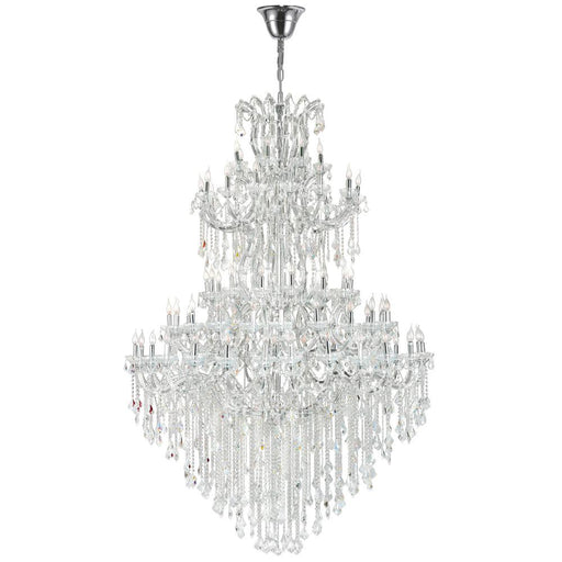 Maria Theresa 84 Light Up Chandelier With Chrome Finish | 8318P70C-84 (Clear)-A