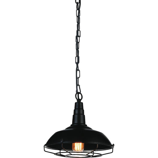 Morgan 1 Light Down Mini Pendant With Black Finish | 9611P11-1-101