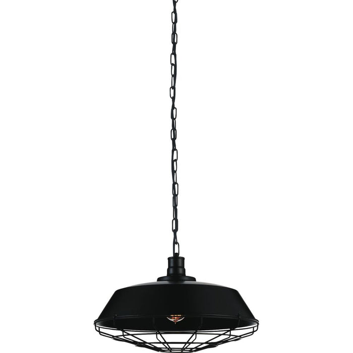 Morgan 1 Light Down Pendant With Black Finish | 9611P18-1-101