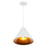 CWI Lighting Keila 1 Light Down Pendant With Matte White & Gold Finish
