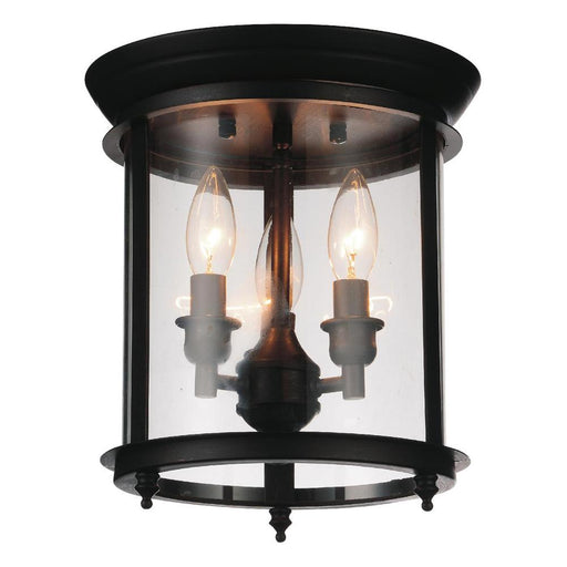 CWI Lighting Desire 3 Light Cage Flush Mount With Oil Rubbed Bronze Finish