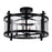 Miette 4 Light Cage Flush Mount With Black Finish | 9827C18-4-101