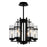 Sierra 6 Light Up Chandelier With Black Finish | 9827P18-6-101