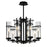 Sierra 8 Light Up Chandelier With Black Finish | 9827P26-8-101