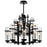 Sierra 12 Light Up Chandelier With Black Finish | 9827P30-12-101-A
