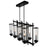 Sierra 8 Light Up Chandelier With Black Finish | 9827P38-8-RC-101