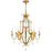 Electra 6 Light Up Chandelier With Oxidized Bronze Finish | 9836P28-6-125