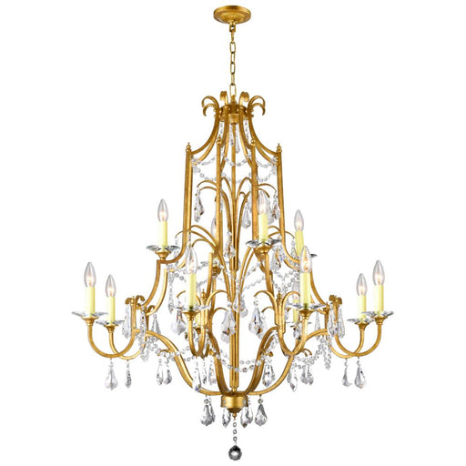 CWI Lighting Electra 12 Light Up Chandelier With Oxidized Bronze Finish
