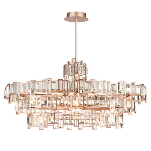 CWI Lighting Quida 21 Light Down Chandelier With Champagne Finish