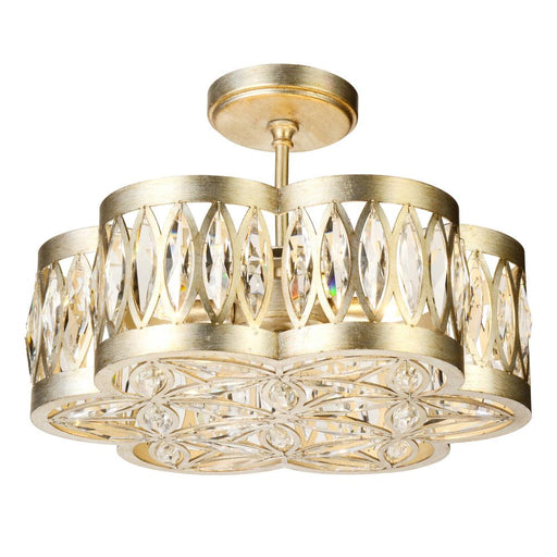 Nova 6 Light Chandelier With Champagne Finish | 9906P16-6-208